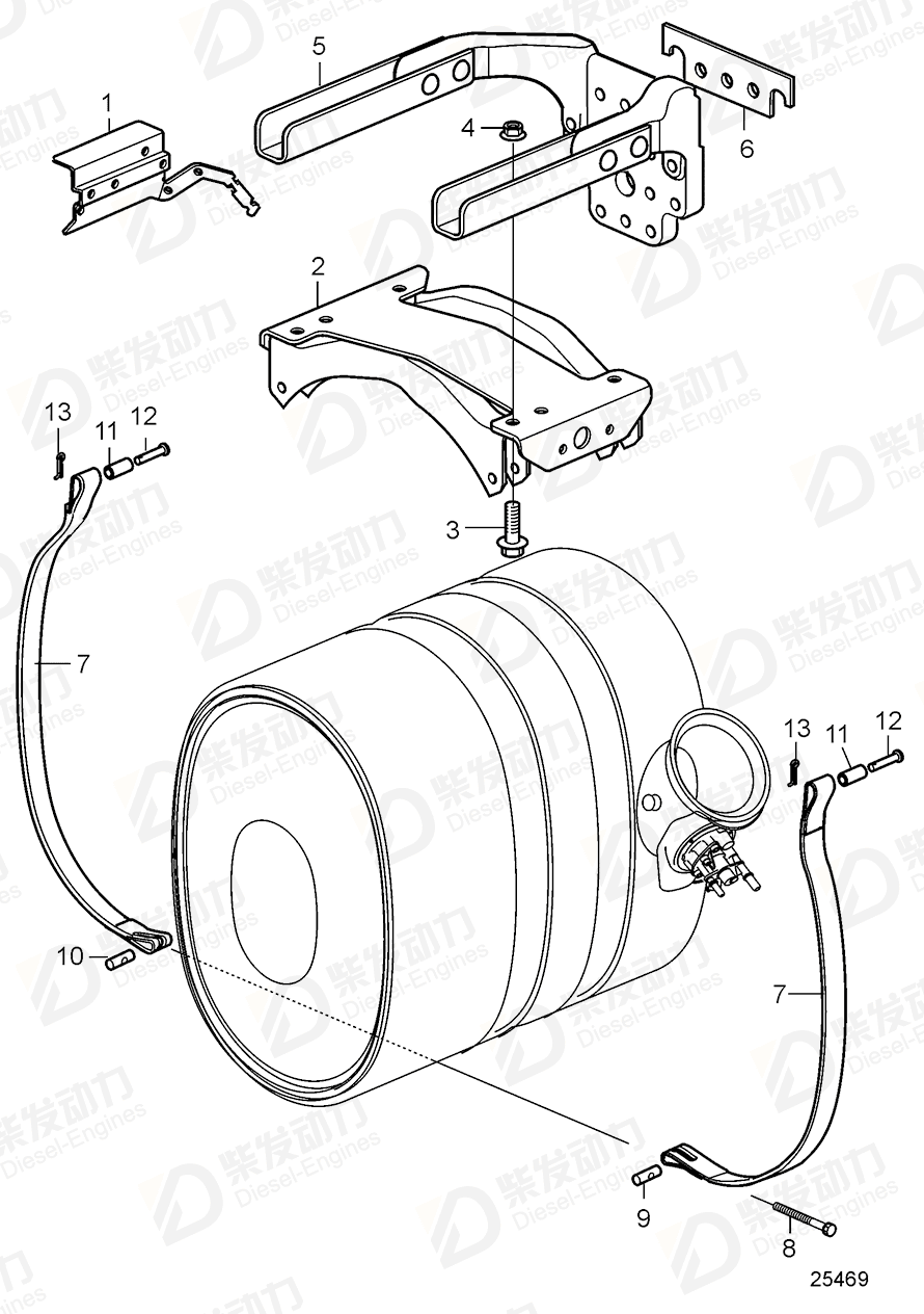 VOLVO Bracket 21134813 Drawing